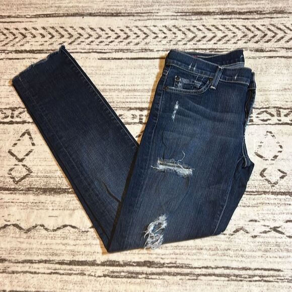 7ForAllMankind Roxanne Cutoff Ankle Jeans - Picture 5 of 6